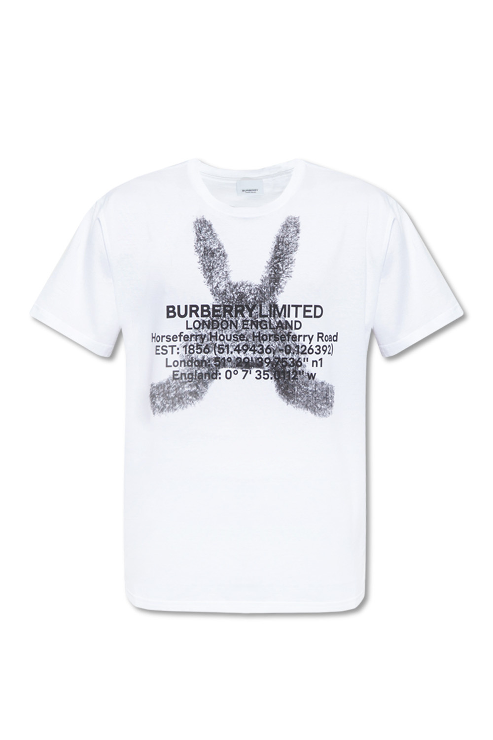 Burberry t shirt silver online